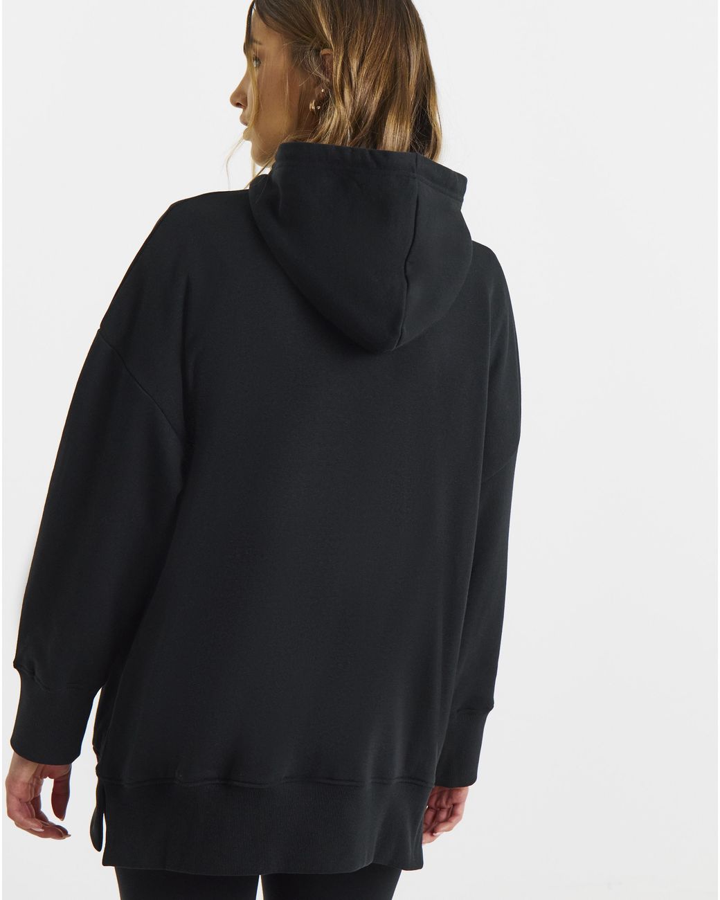 Simply Be Black Longline Hoodie