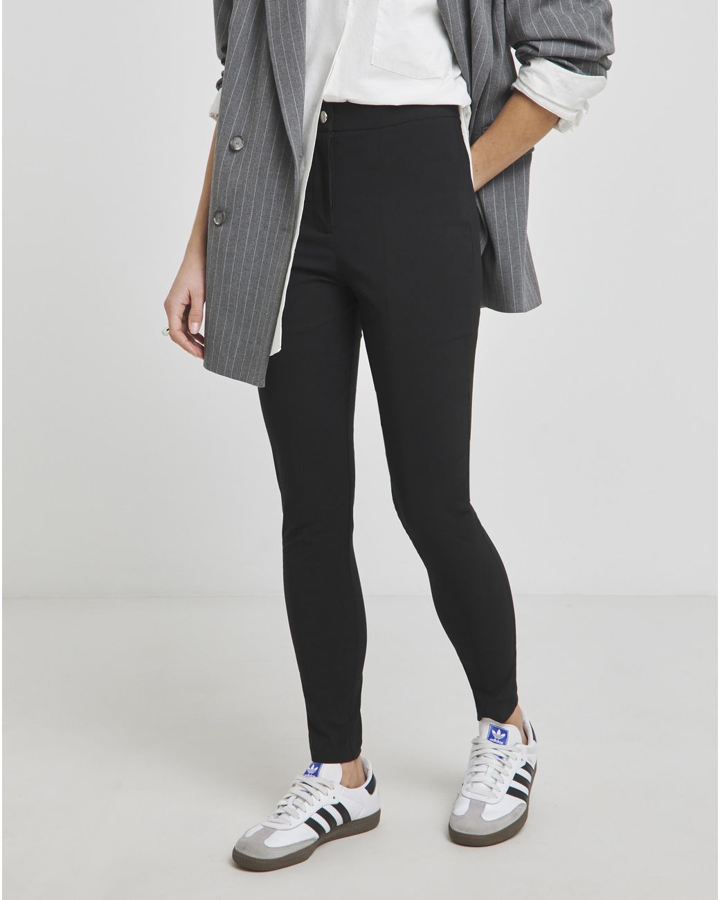 Simply Be Black Bengaline Skinny Super Stretch Trousers