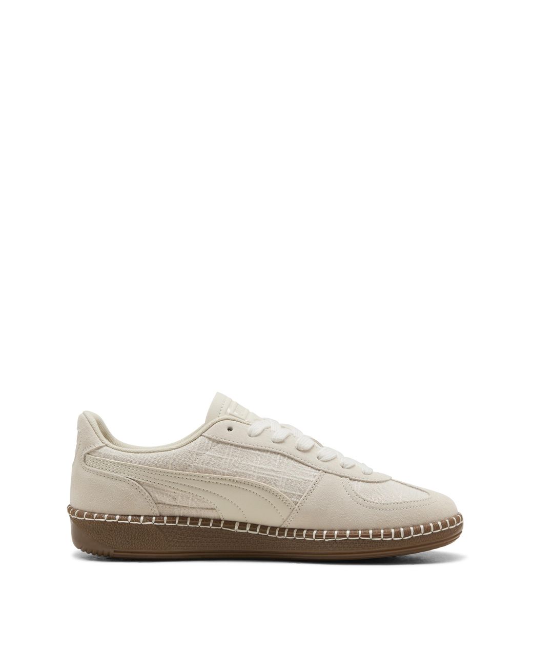 PUMA White Palermo Vintage Suede Trainers