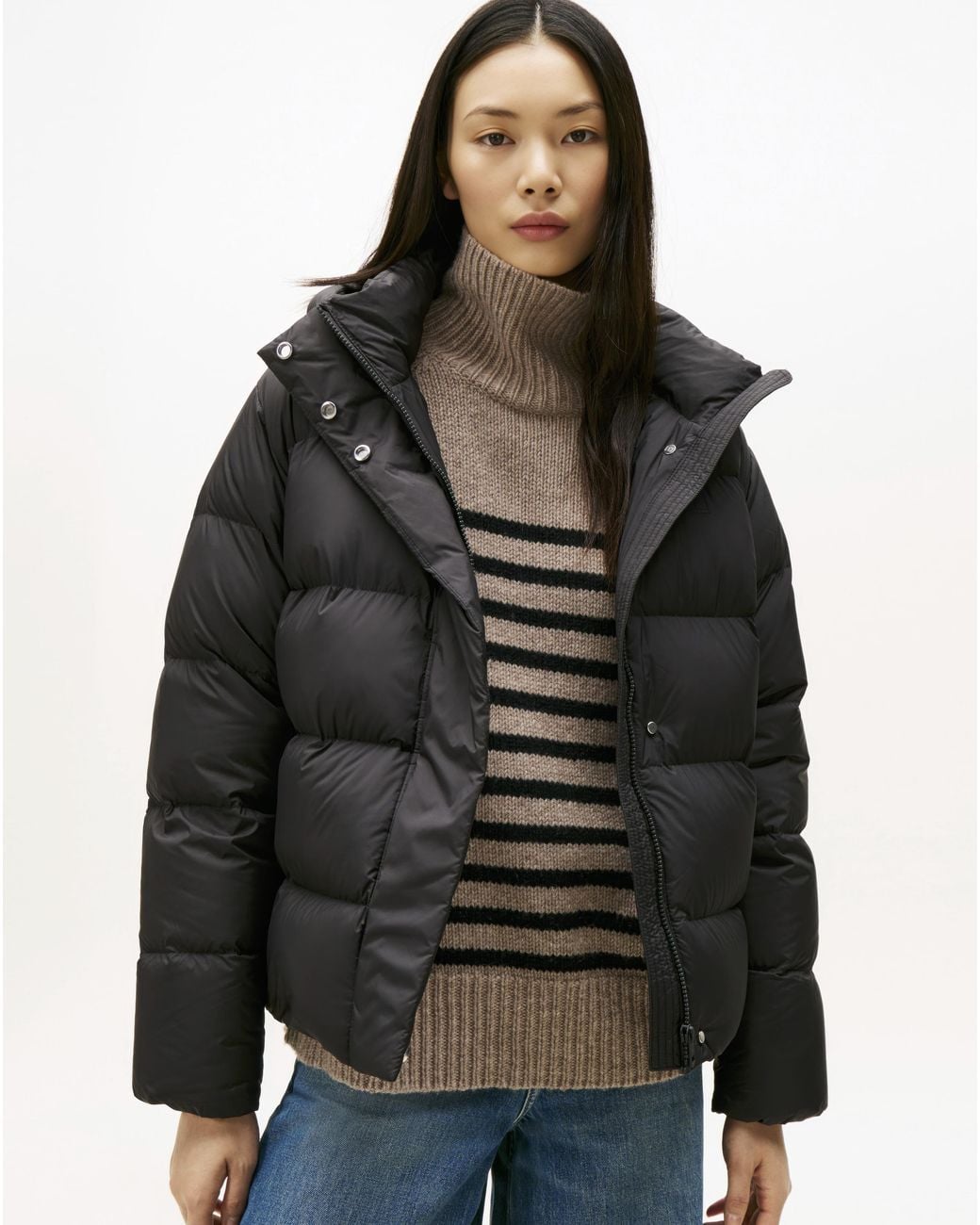 Tommy Hilfiger Black Down Hooded Puffer Jacket