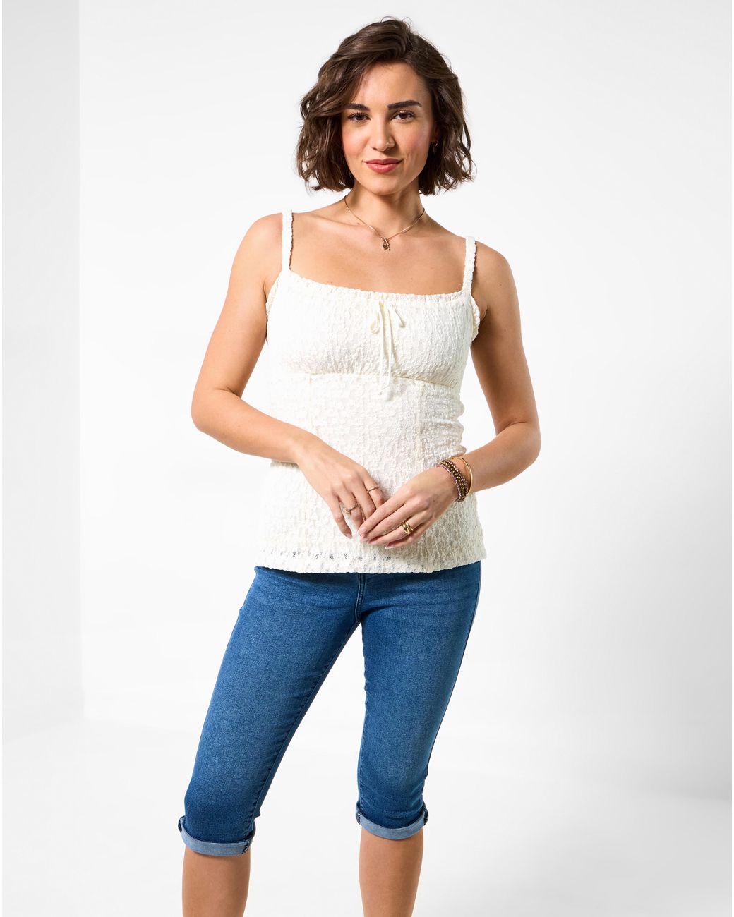 Joe Browns Blue Lexie Denim Capri Pants