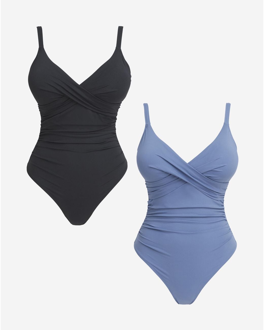 MAGISCULPT Blue 2 Pack Plunge Swimsuits