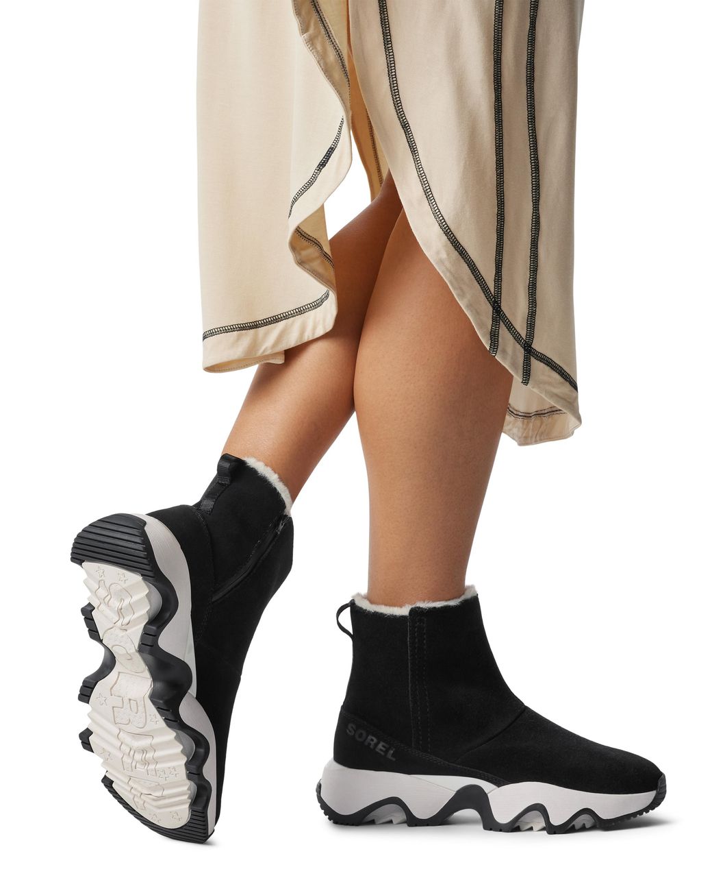 Sorel Black Kinetic Impact Waterproof Boots