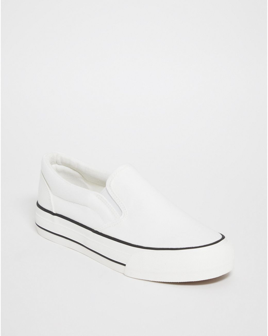 Simply Be Blue Slip On Chunky Sole Trainers Ex Wide Fit