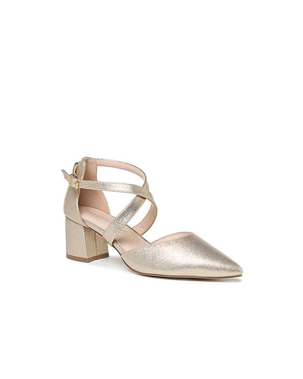 Paradox London White Florrie Extra Wide Shoes