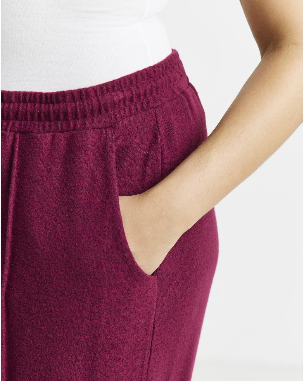 Simply Be Red Balloon Leg Trouser