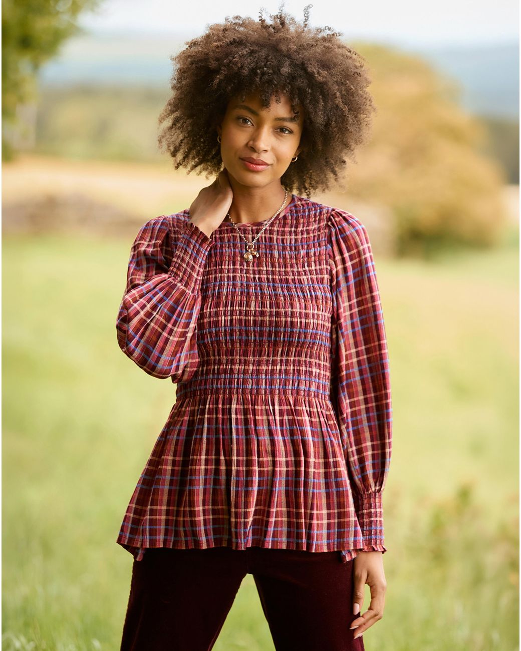 Joe Browns Multicolor Matilda Checked Blouse