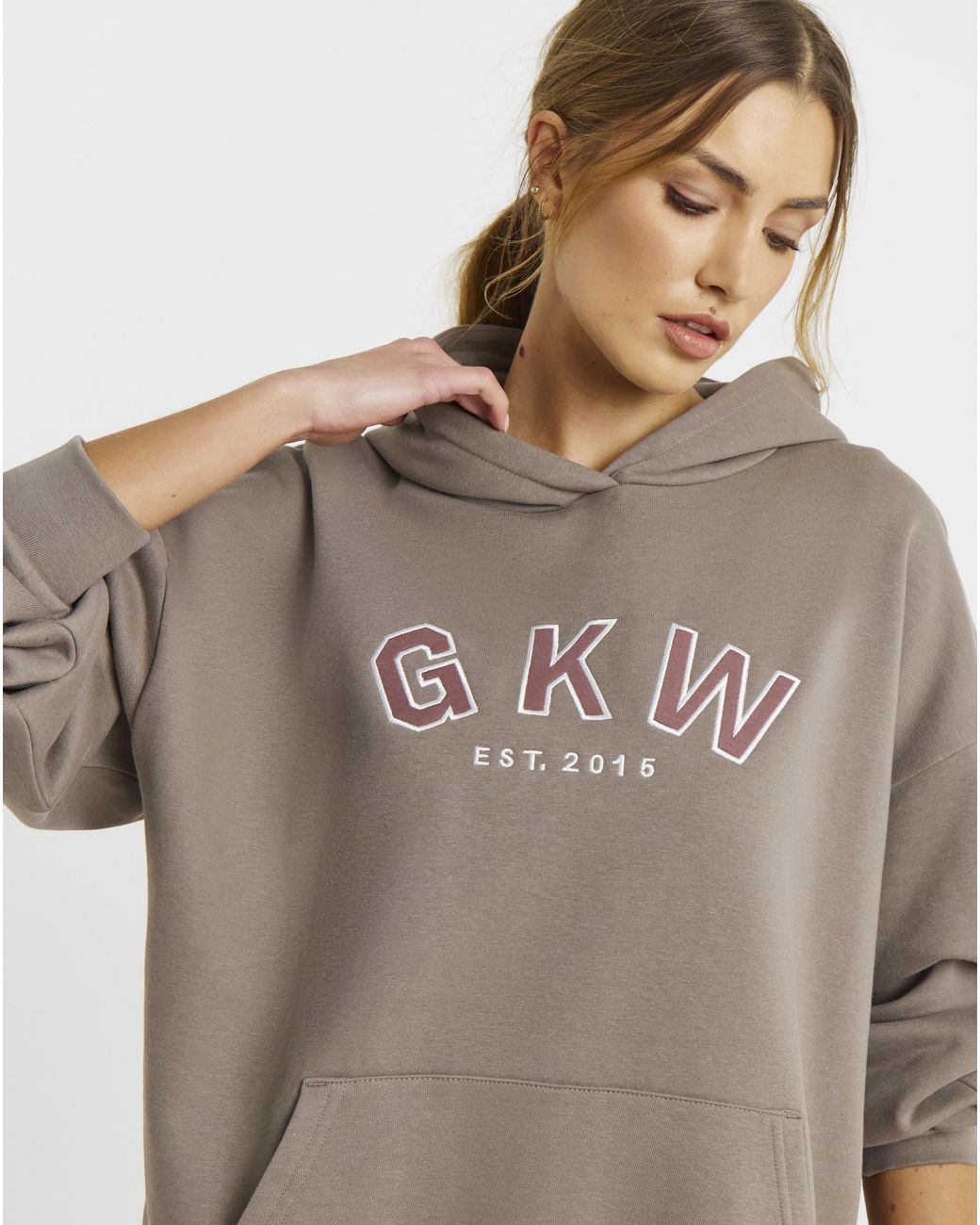 Gym King Brown Oversized Hoodie