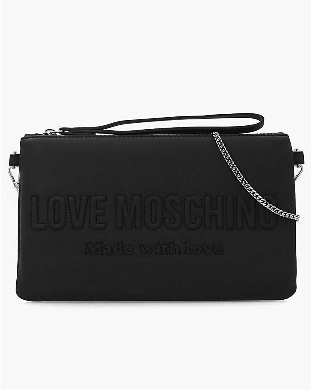 Love Moschino Black Signature Logo Shoulder