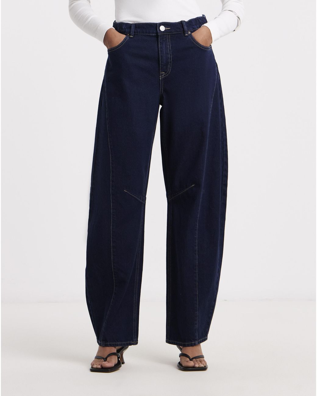 Simply Be Blue Authentic Tapered Leg Jeans