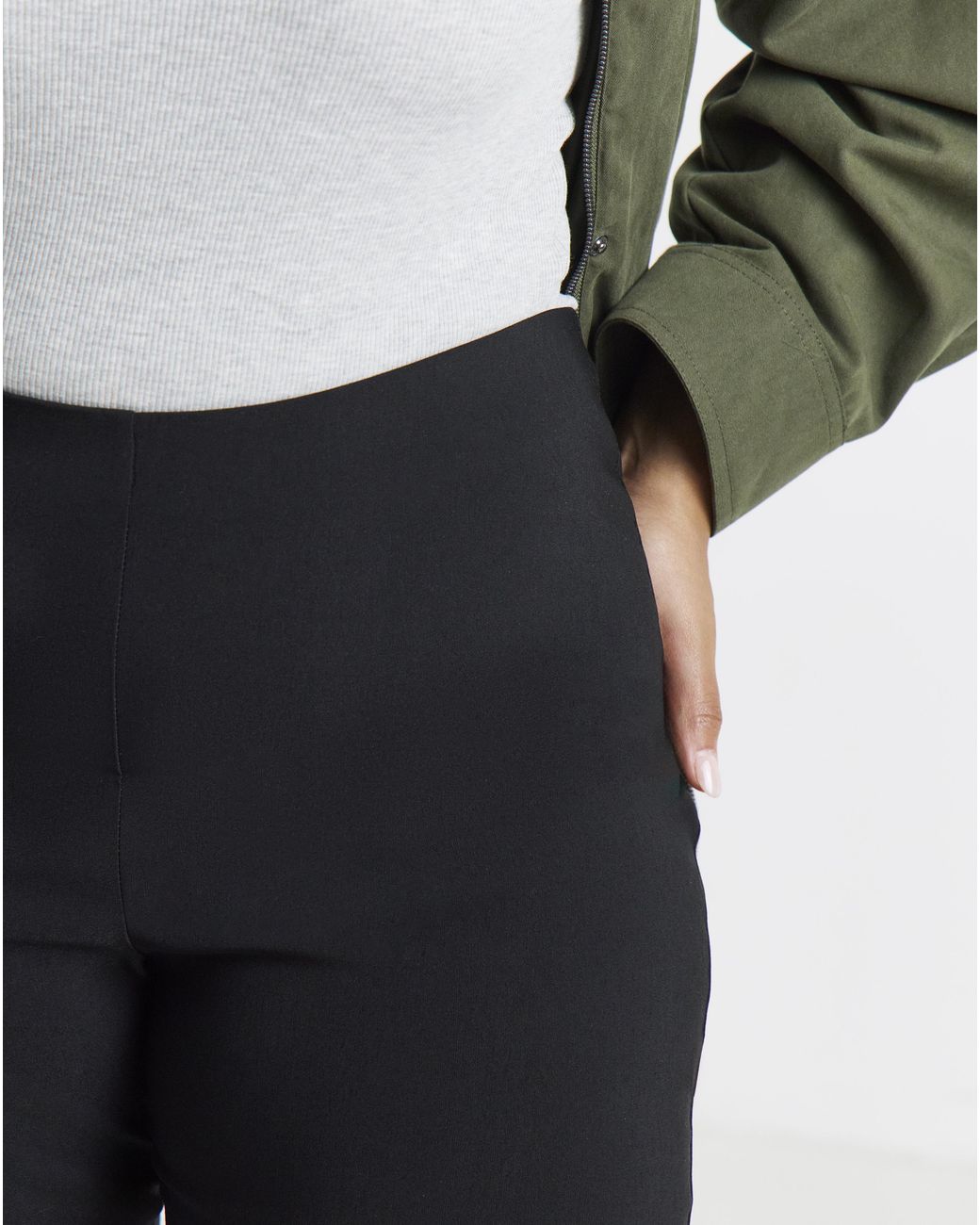 Simply Be Black Bengaline Capri