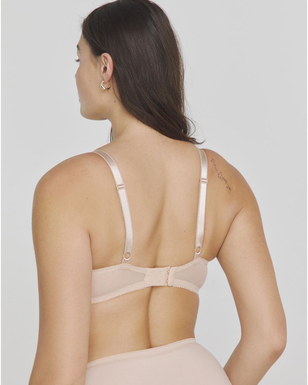 Pretty Secrets Brown Ivy Lace Full Cup Wired Bra