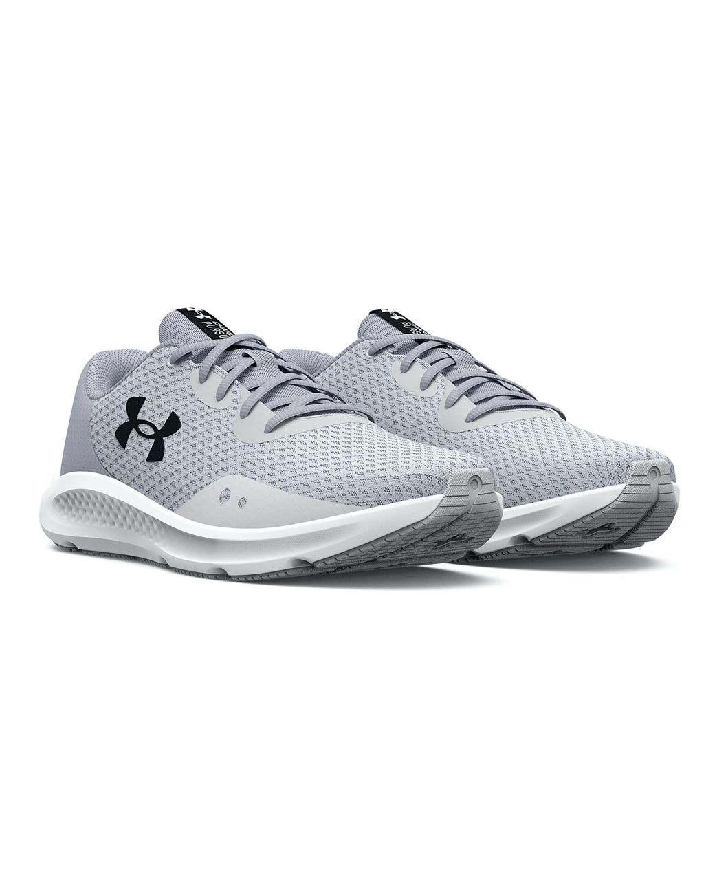 Under Armour Gray Charged Pursuit 3 Trainers