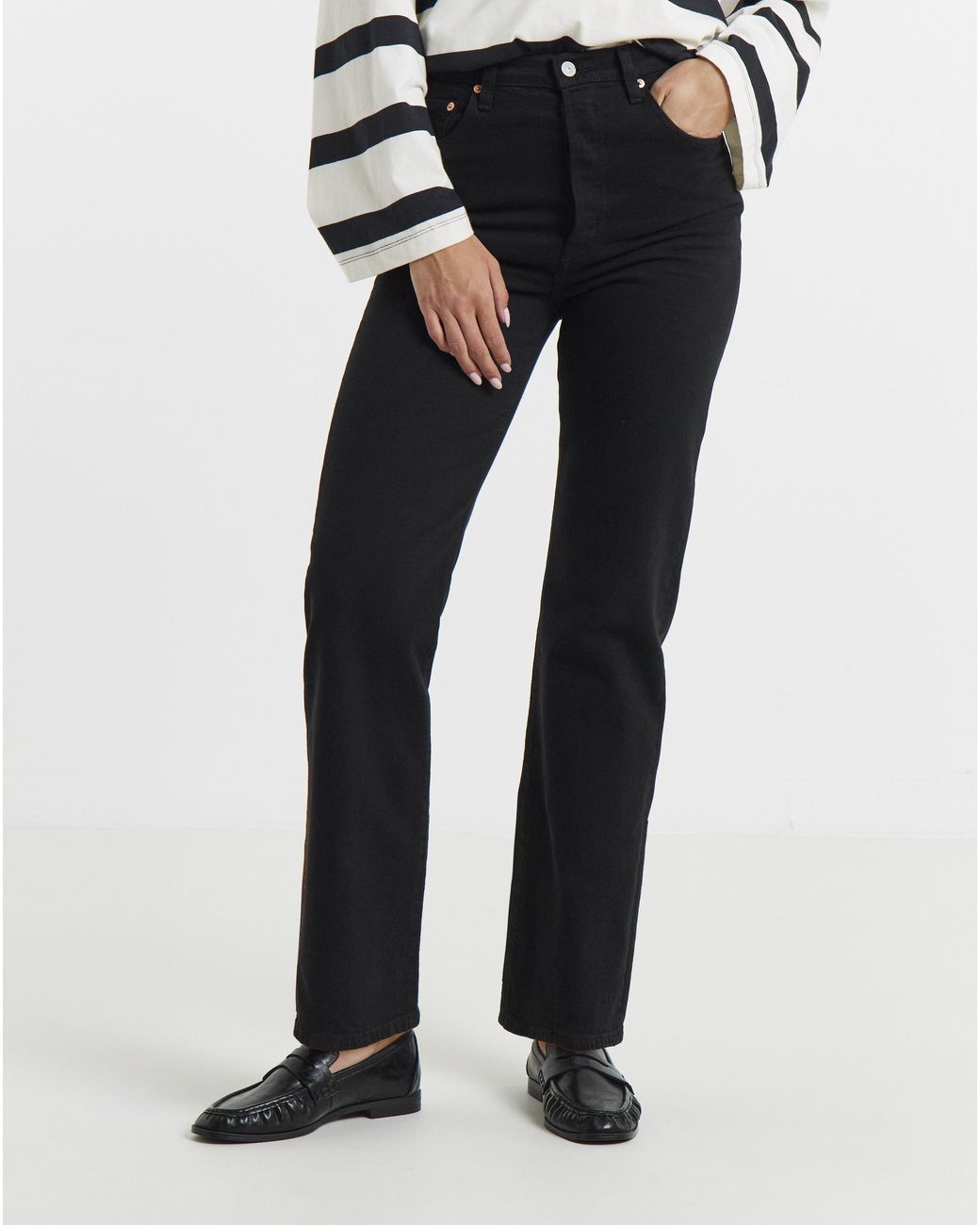 Levi's Blue Ribcage Straight Ankle Jean