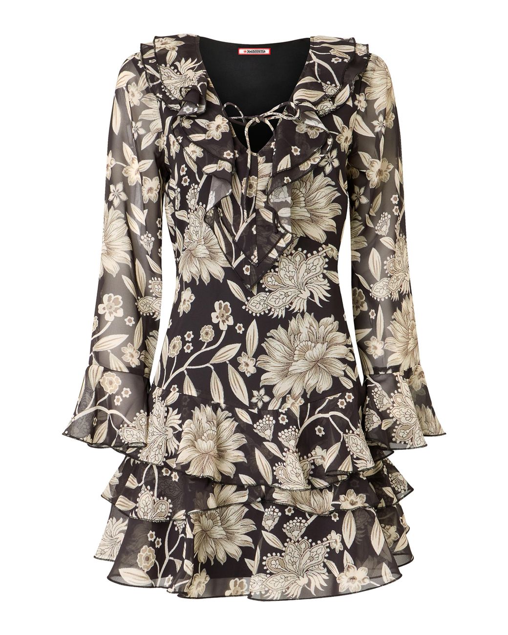 Joe Browns Green Frill Detail Mini Dress