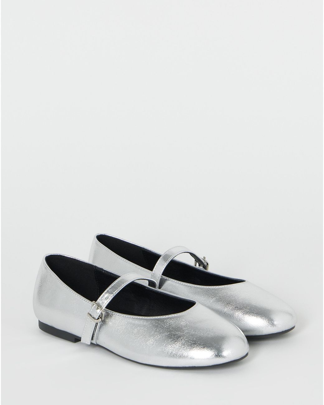 Simply Be Blue Mary Jane Ballerina Wide Fit