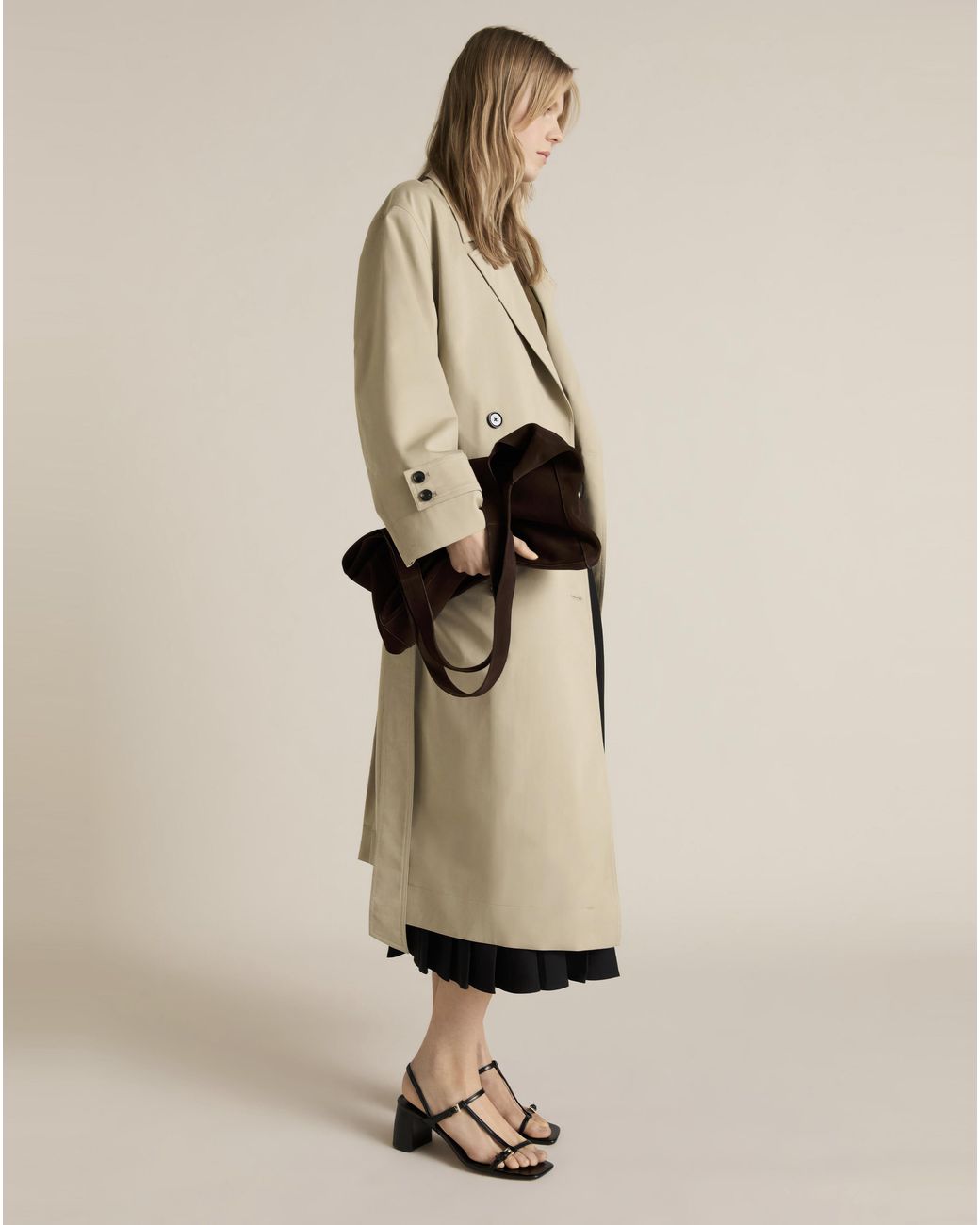 Mango Natural Oversized Trenchcoat
