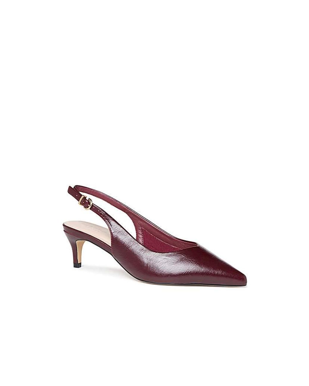 Paradox London Purple Galina Wide Fit Heel