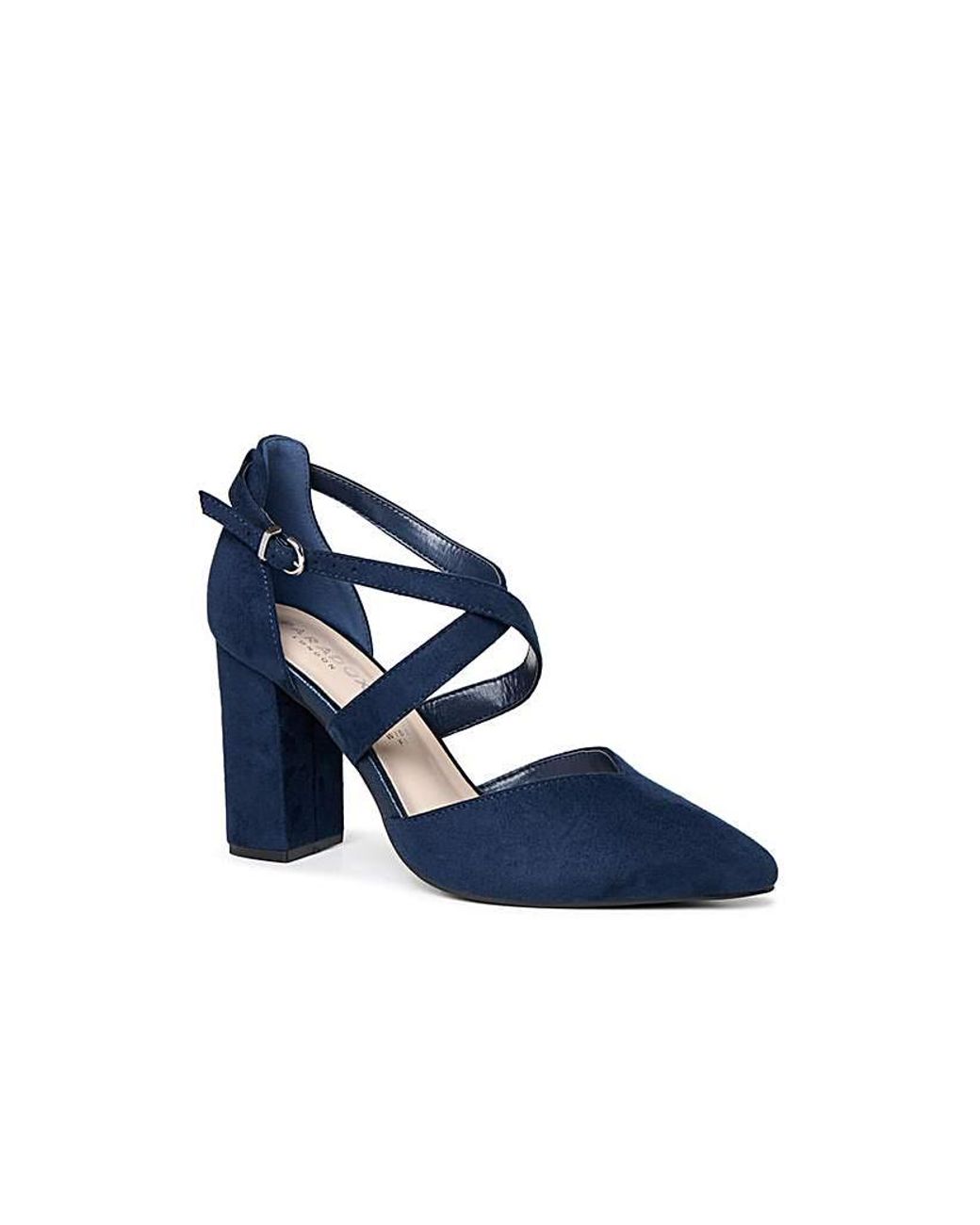 Paradox London Blue Gwendolyn Wide Fit Shoes