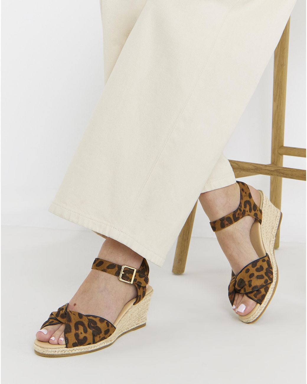 Simply Be Natural Twist Espadrille Sandals Wide