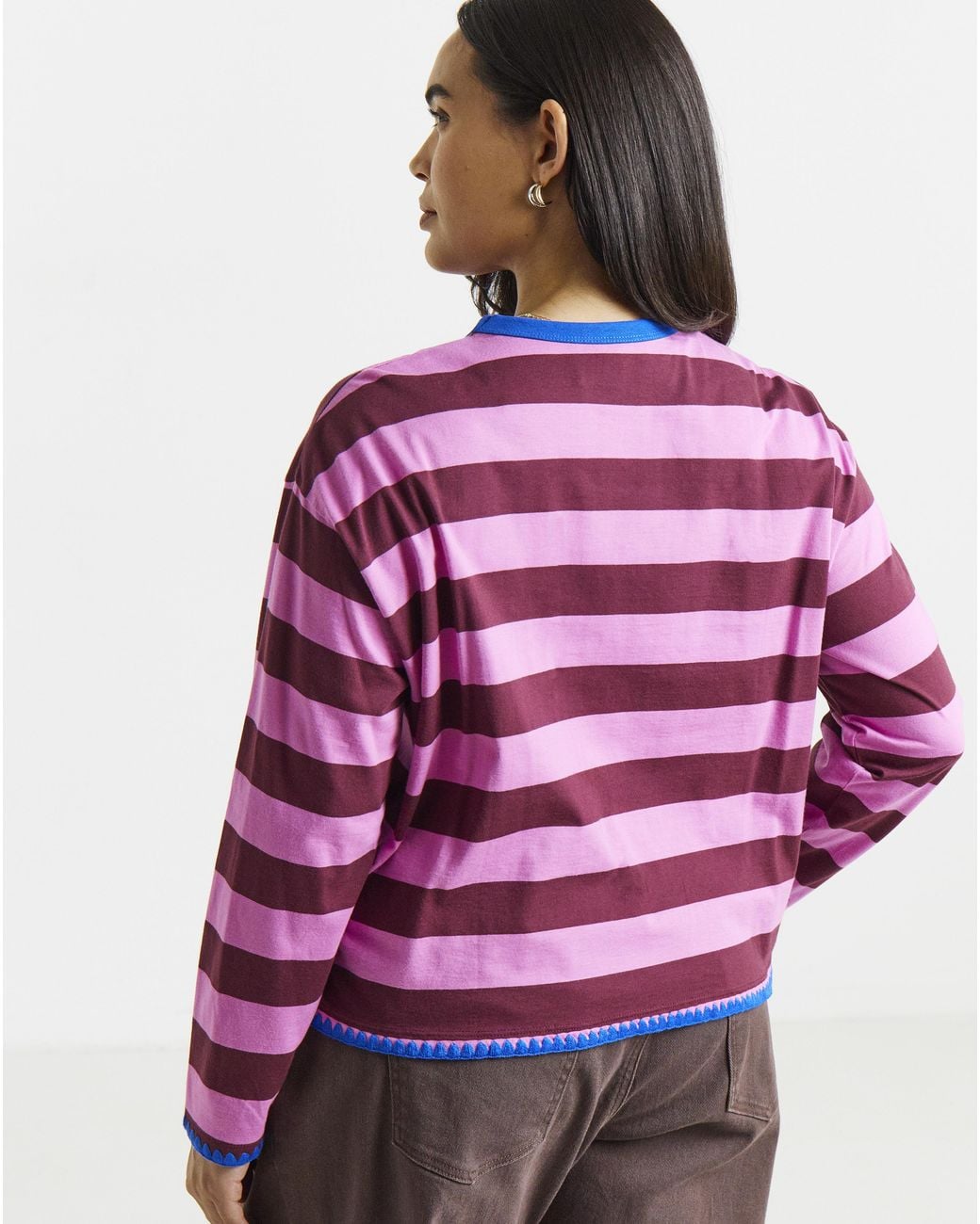 Simply Be Red Whipstitch Ls T-Shirt
