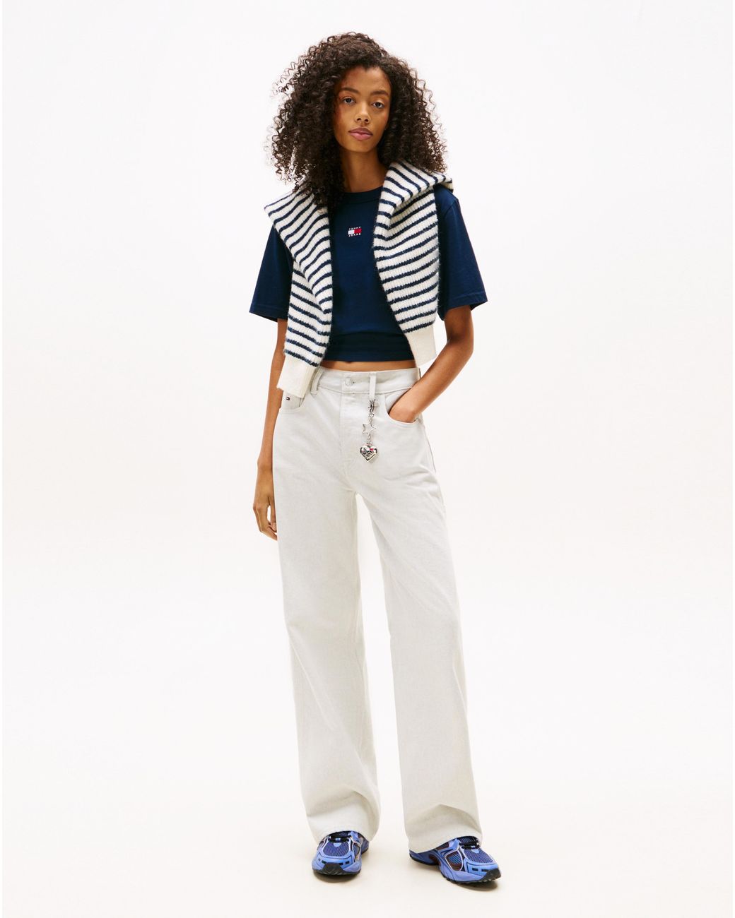 Tommy Hilfiger Blue Boxy Badge Tee