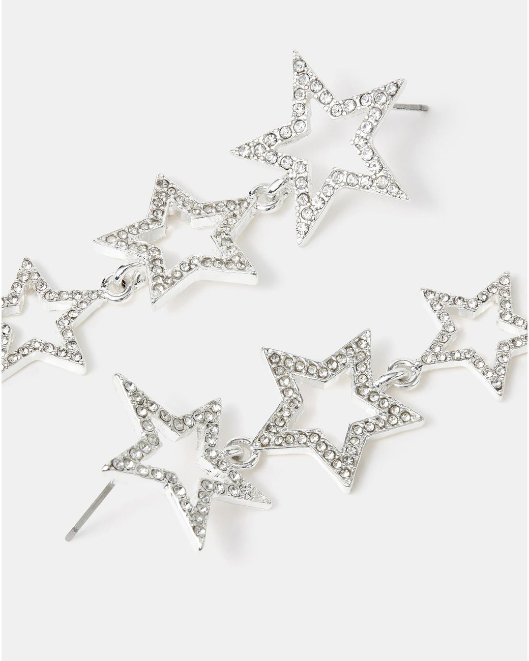 Accessorize White Star Drop Earrings