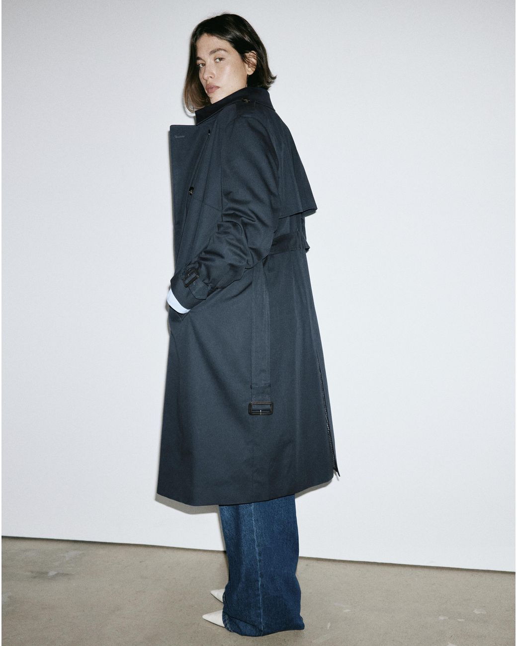 Mango Blue Trenchcoat Polaris