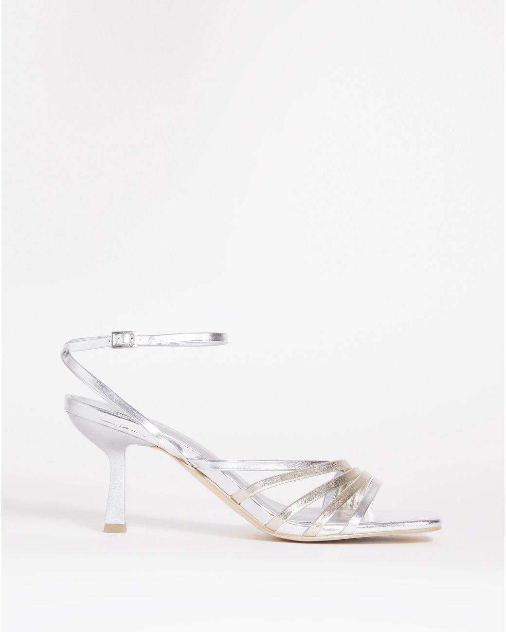 Joanna Hope White Strappy Crossover Heel E Fit