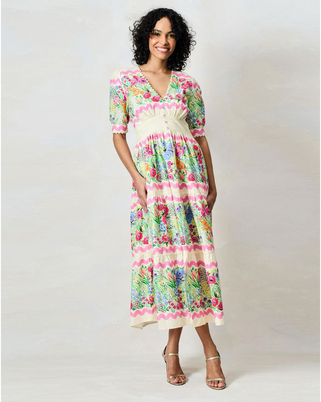 Hope & Ivy White Larysa Dress