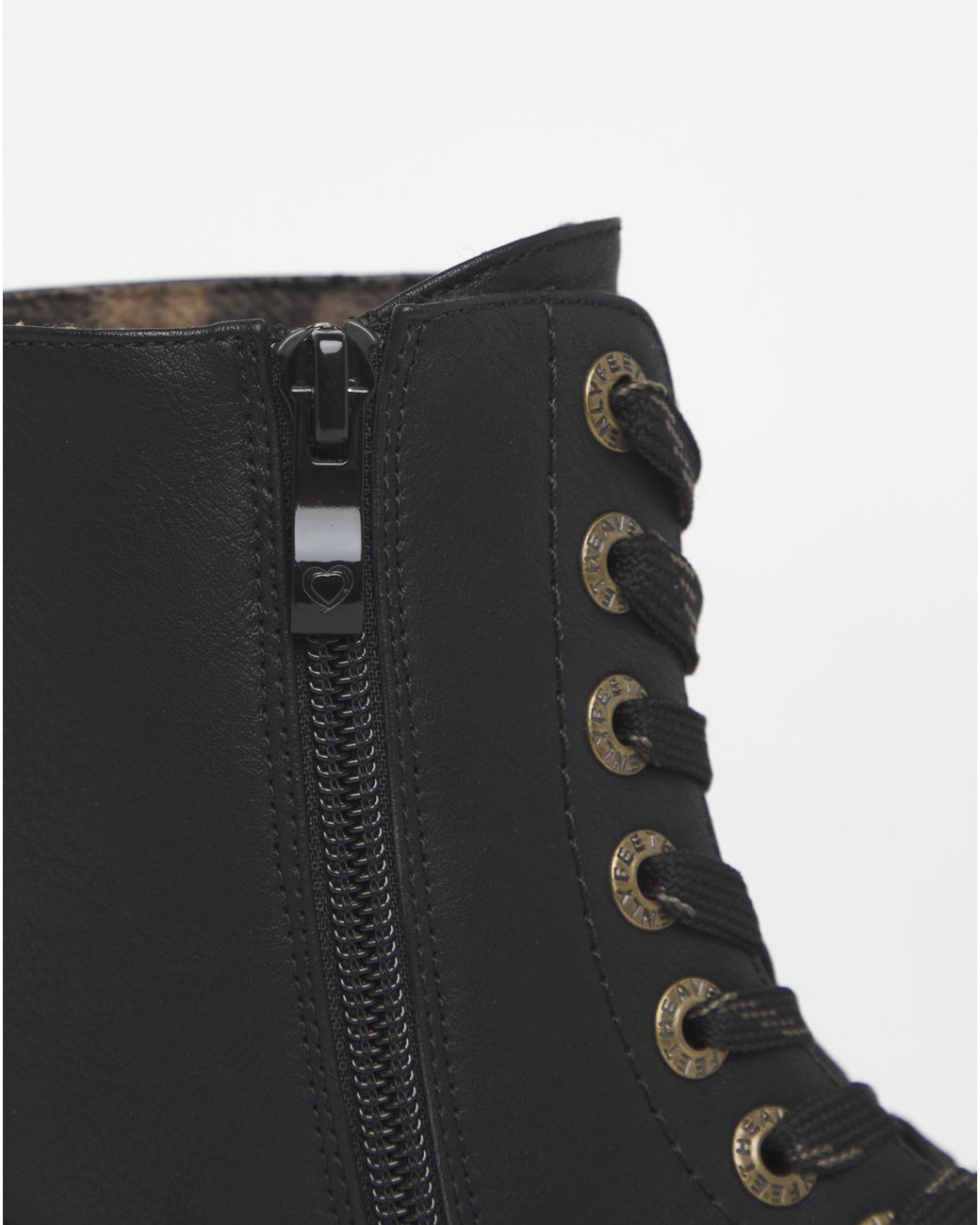 Heavenly Feet Black Justina Boot Ex Wide Fit