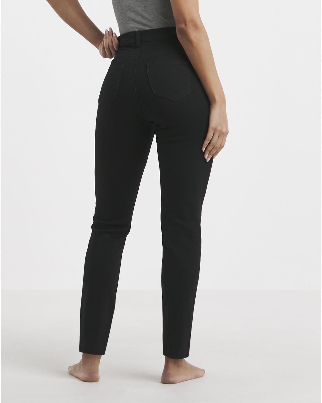 Simply Be Black Slim Highwaist Super Stretch Jeans