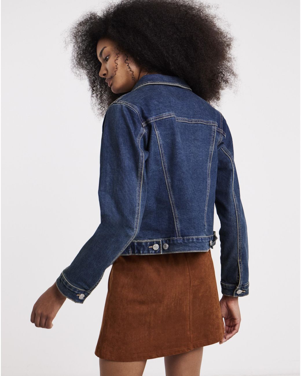 Simply Be Blue Vintage Wash Denim Jacket