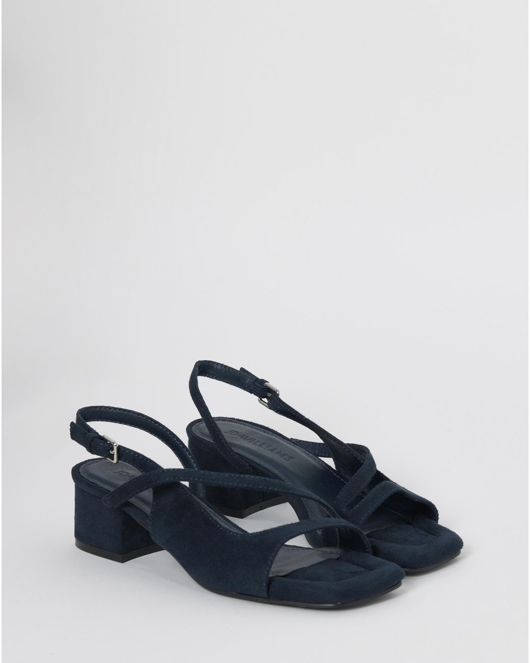 JD Williams White Crossover Slingback Sandals Ex Wide