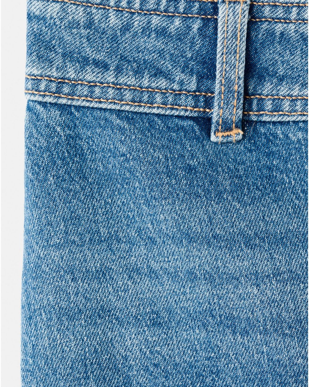 Mango Blue High Waisted Culotte Jean