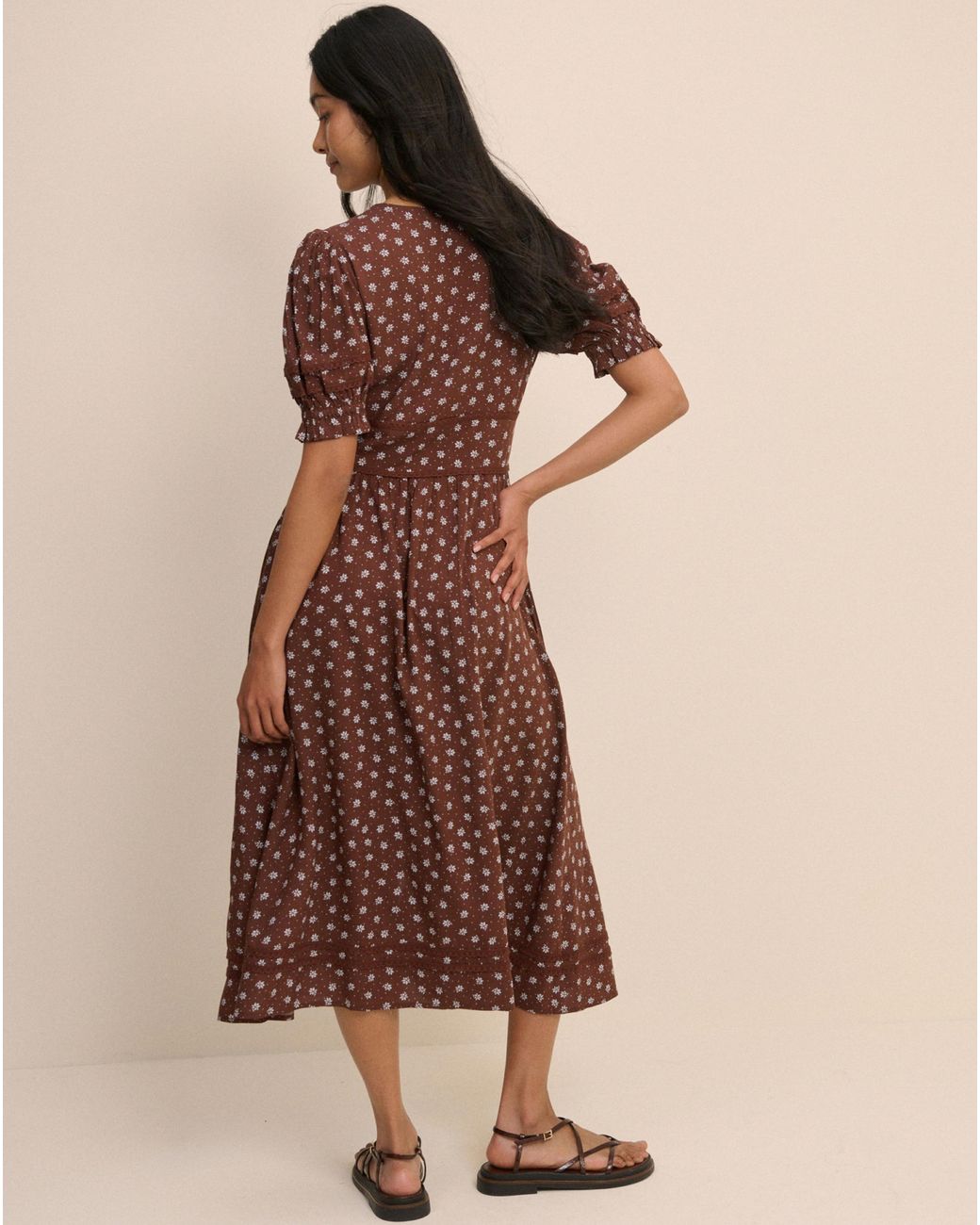 Nobody's Child Natural Nobodys Child Frances Midi Dress