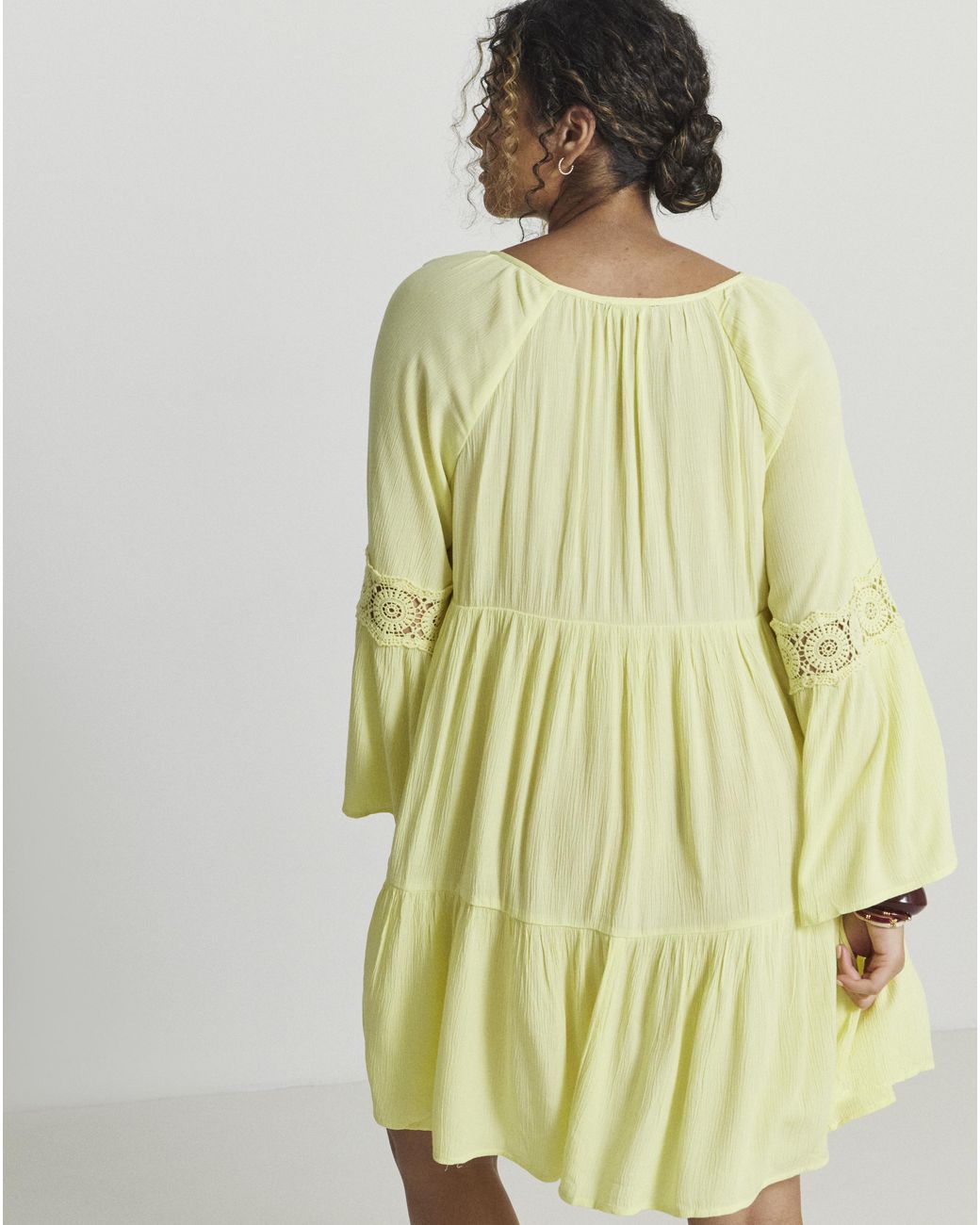 Figleaves Yellow Frida Lime Beach Dress