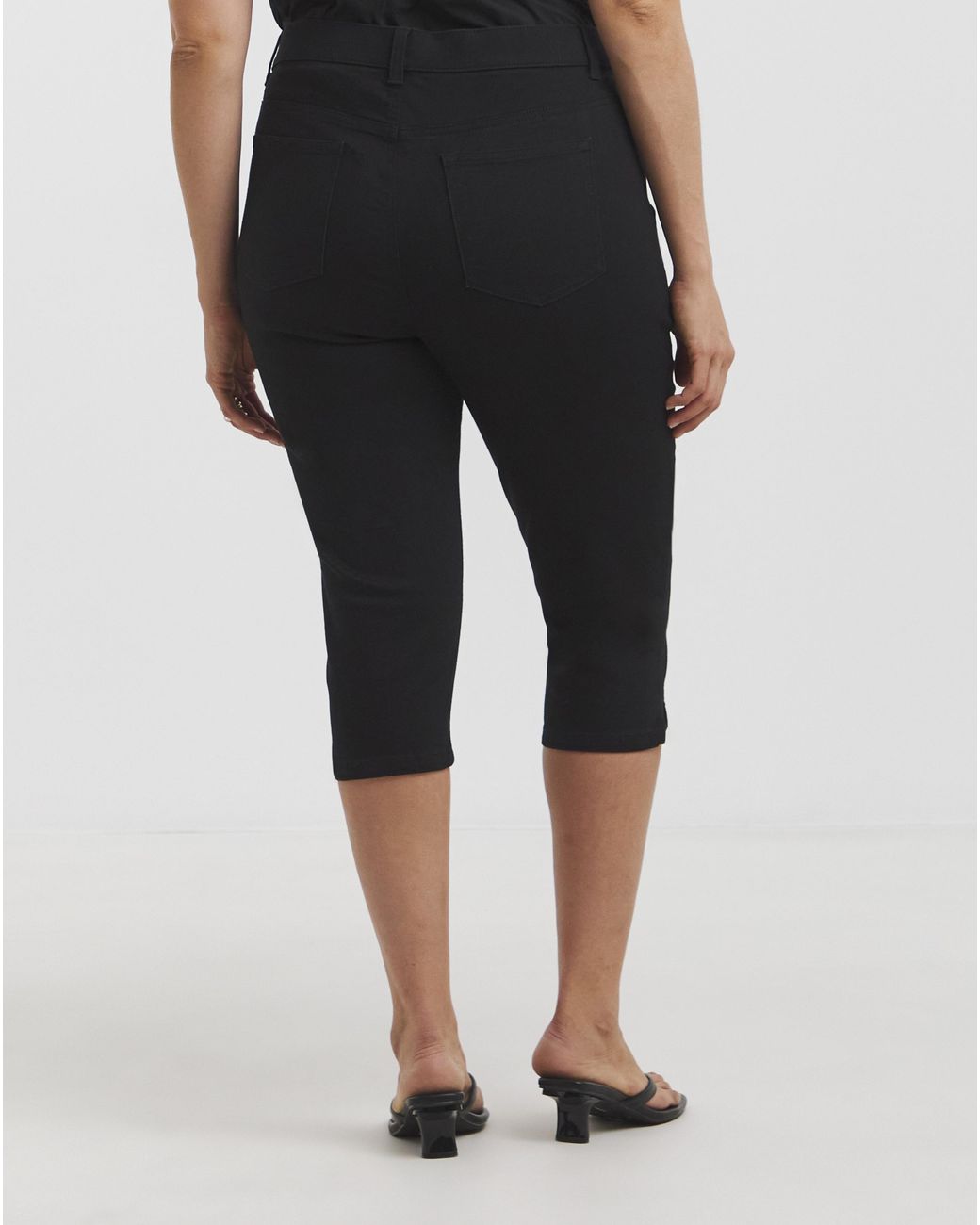 Simply Be Blue Stretch Denim Capri Jeans