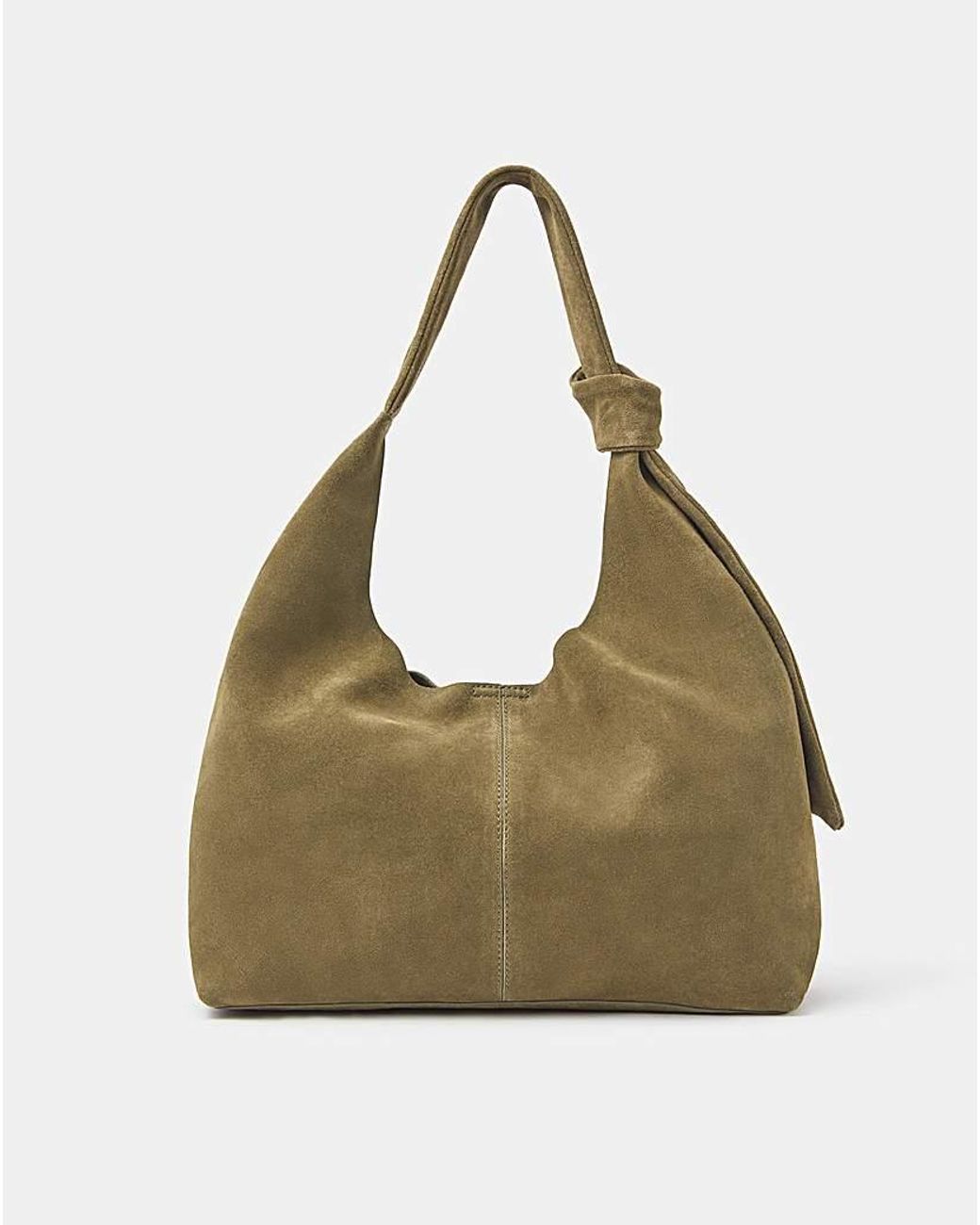 Accessorize Green Slouchy Knot Leather Bag