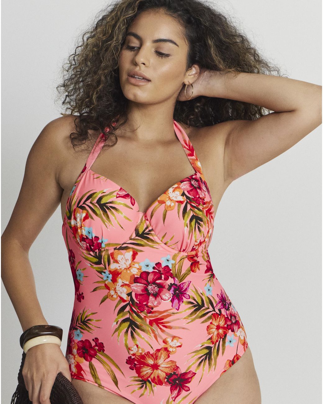 Simply Be Padded Underwired Plunge Swimsuit