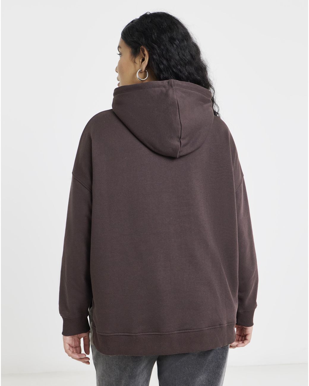 Simply Be Brown Oversized Hoodie