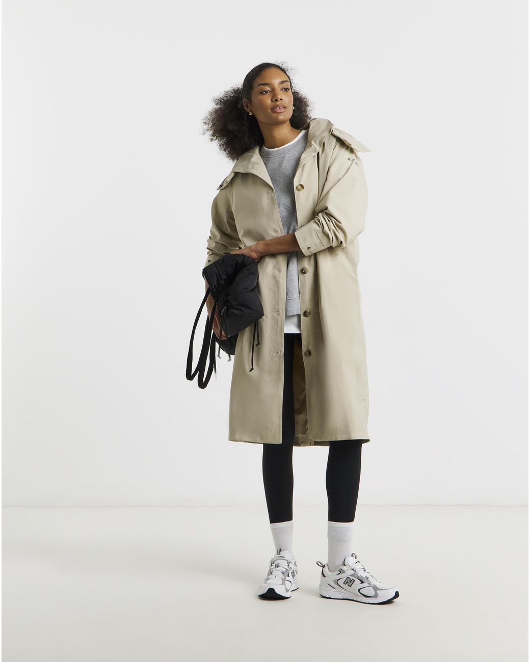 Columbia White Columbia Amazetrench Rain Jacket