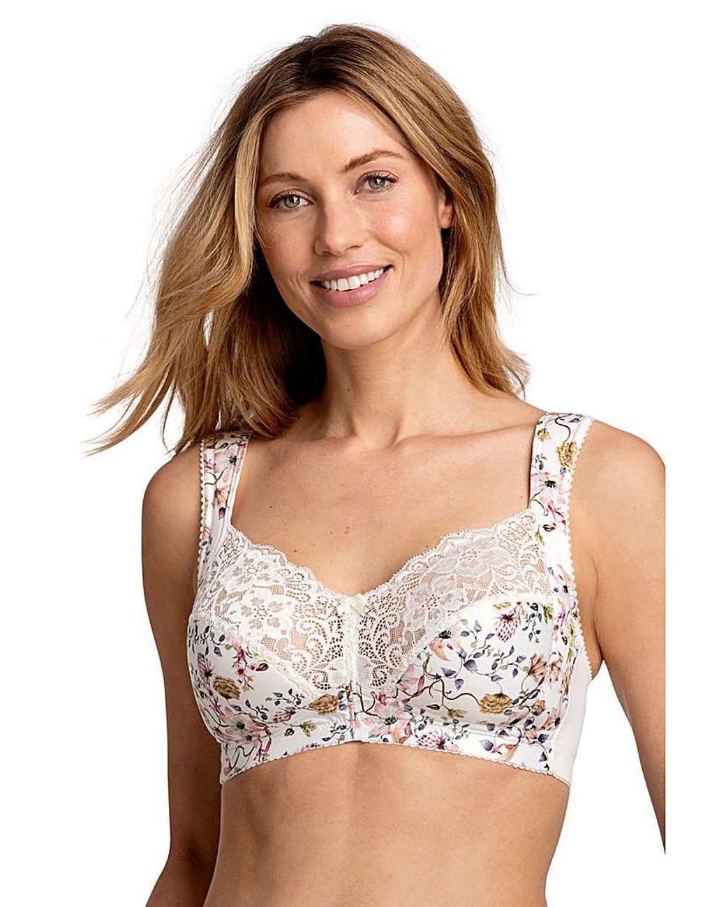 Miss Mary Of Sweden White Miss Mary Fauna Non Wired Bra