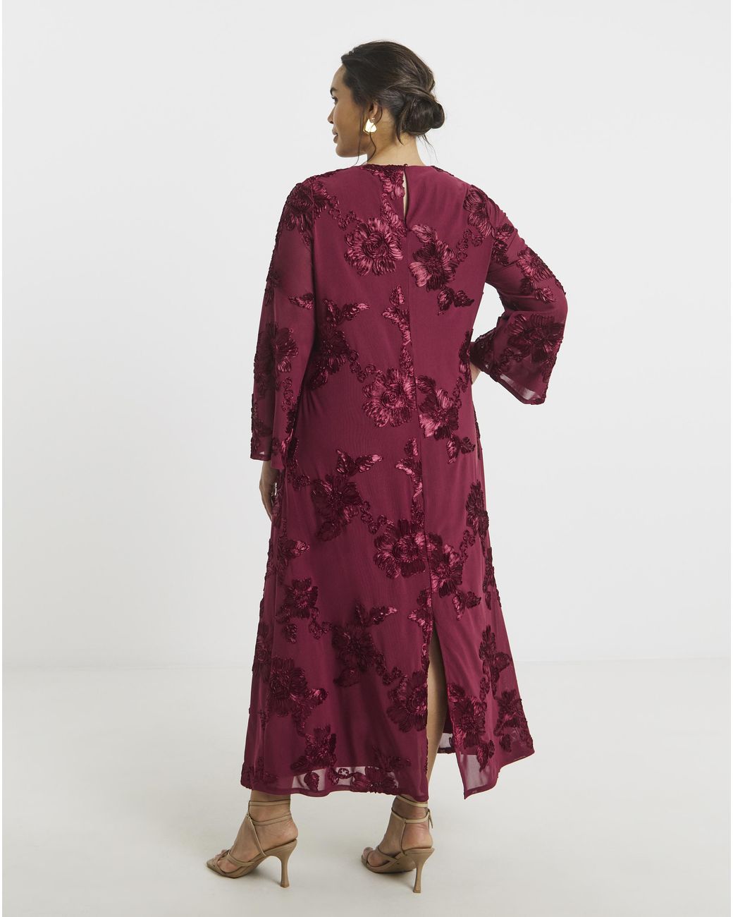 Joanna Hope Textured Floral Dress