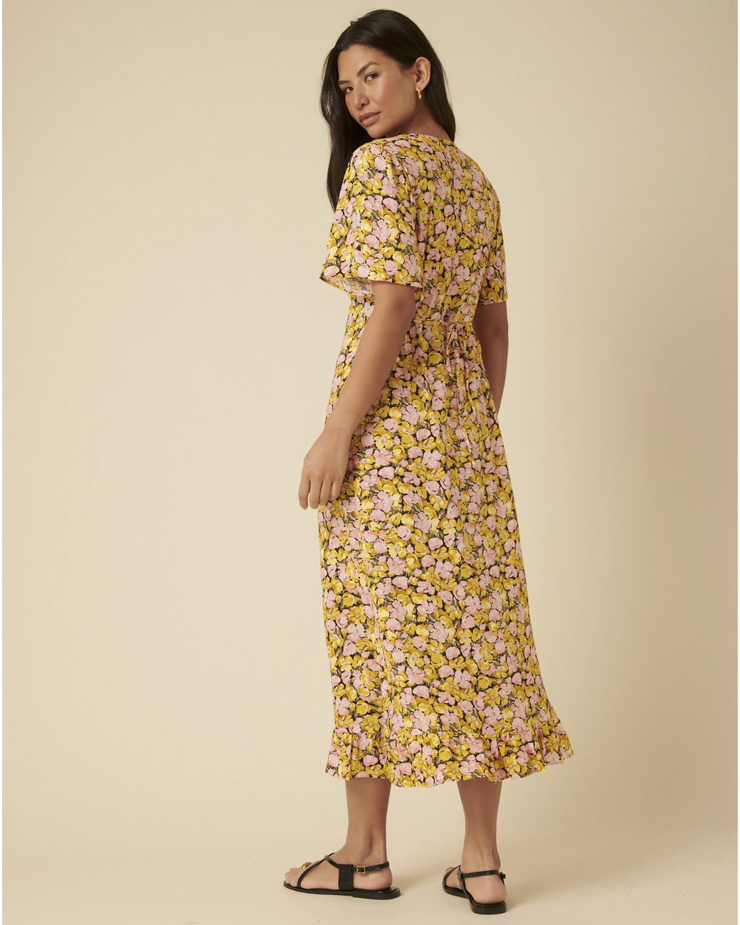 Nobody's Child Natural Dalia Midi Dress