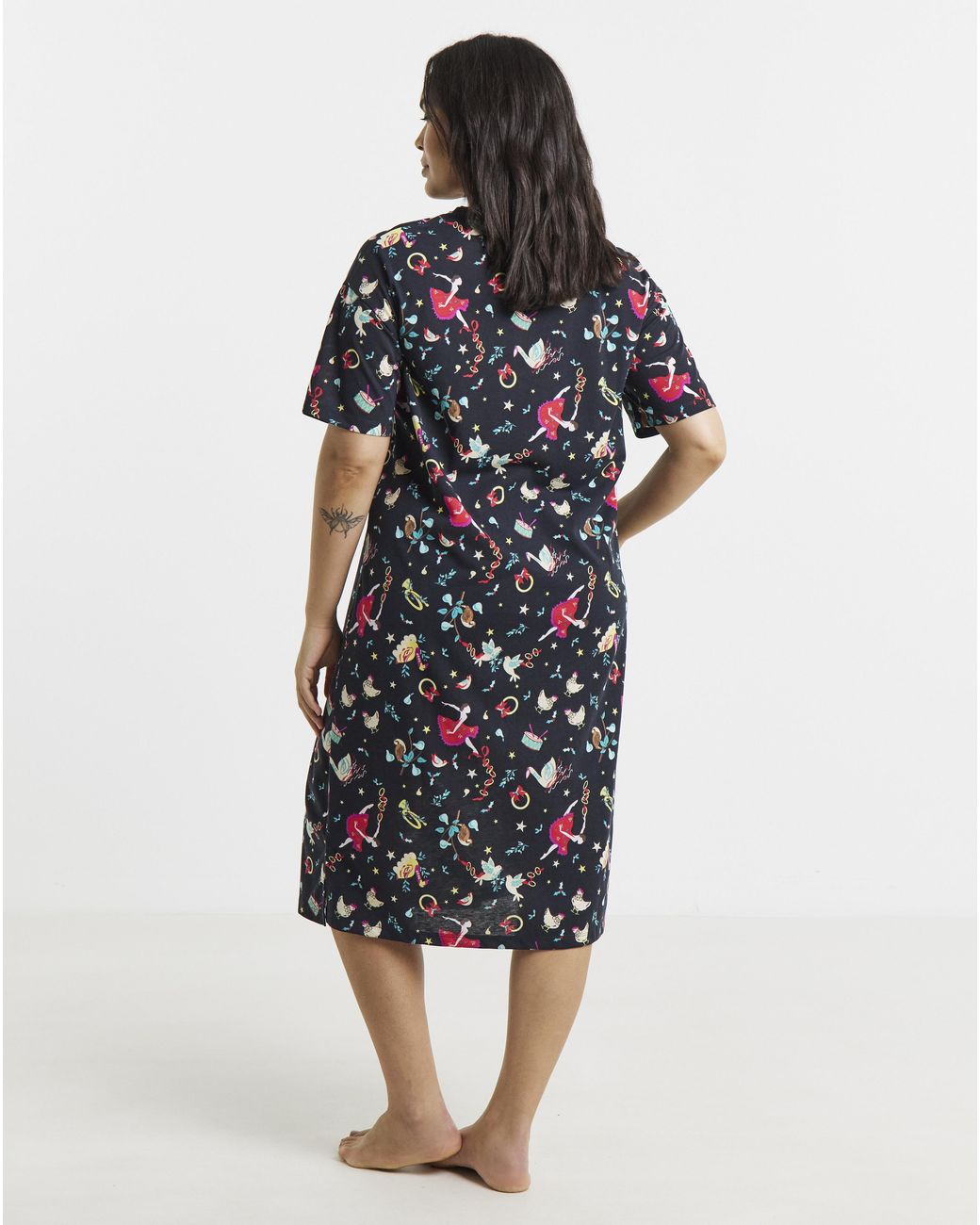 Pretty Secrets Blue Value Dancer Print Nightie