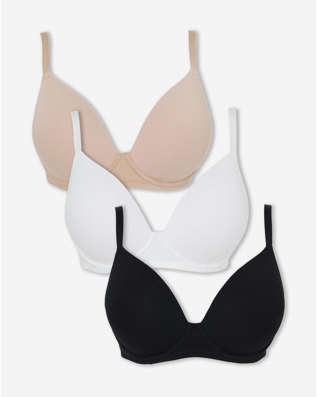 Pretty Secrets Brown 3 Pack T-Shirt Bras
