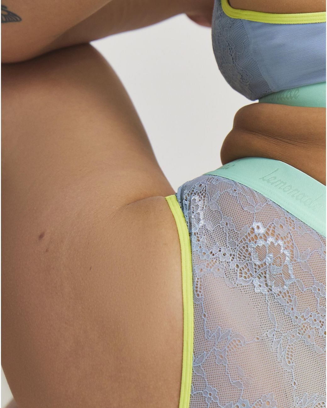 Lemonade Dolls Blue Signature Lace Brief