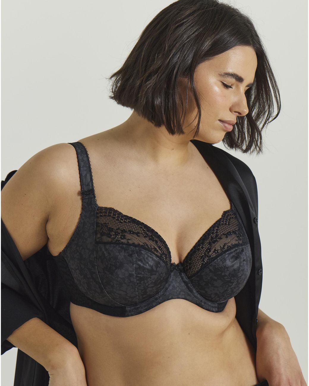 Elomi Black Lucie Plunge Wired Bra