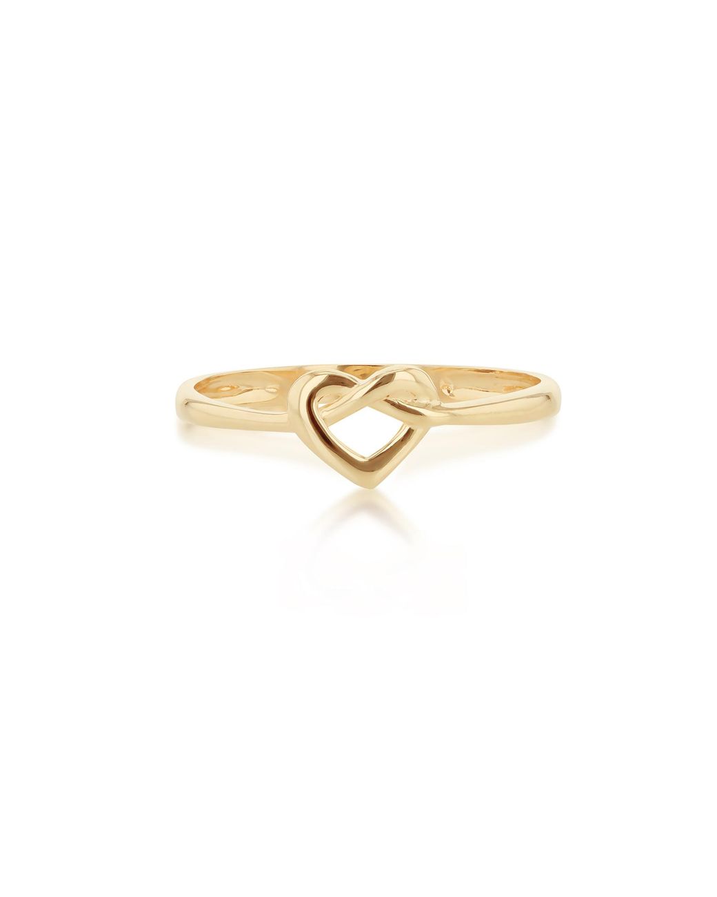iJewel White 9Ct Infinity Heart Ring